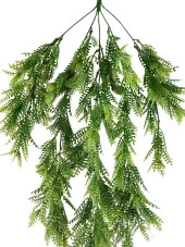 Nettenevime Yapay Çiçek Sarkan Çiçek Yeşil Açık Fern725 Yapay Sarmaşık  70*30cm UV Katkılı Güneşe Dayanıklı thumbnail 6