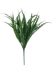 Nettenevime Yapay Çiçek Yeşil Kalın Kıvrımlı Saz Garnitür Aradal Dekoratif Yapay Bitki 45cm thumbnail 1