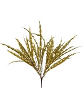 Nettenevime Yapay Çiçek Altın Gold Kalın Kıvrımlı Saz Garnitür Aradal Dekoratif Yapay Bitki 45cm thumbnail 4