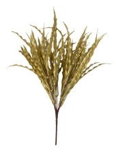 Nettenevime Yapay Çiçek Altın Gold Kalın Kıvrımlı Saz Garnitür Aradal Dekoratif Yapay Bitki 45cm thumbnail 5