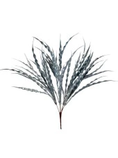 Nettenevime Yapay Çiçek Gümüş Kalın Kıvrımlı Saz Garnitür Aradal Dekoratif Yapay Bitki 45cm thumbnail 2