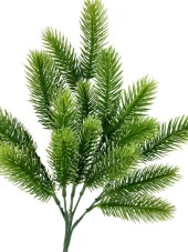 Nettenevime Yapay Çiçek Ponpon Çam Garnitür Aradal Dekoratif Yapay Bitki 30cm thumbnail 2