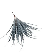 Nettenevime Yapay Çiçek Gümüş Kalın Kıvrımlı Saz Garnitür Aradal Dekoratif Yapay Bitki 45cm thumbnail 6