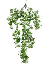 Nettenevime Yapay Çiçek Sarkan Çiçek Yeşil Beyaz Fare Kulağı Şimşir Yapay Sarmaşık  60*30cm UV Katkılı Güneşe Dayanıklı thumbnail 1