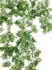 Nettenevime Yapay Çiçek Sarkan Çiçek Yeşil Beyaz Fare Kulağı Şimşir Yapay Sarmaşık  60*30cm UV Katkılı Güneşe Dayanıklı thumbnail 2