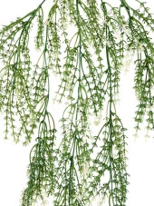 Nettenevime Yapay Çiçek Sarkan Çiçek Yeşil Beyaz Kılçık Yapay Sarmaşık  60*30cm UV Katkılı Güneşe Dayanıklı thumbnail 4