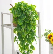 Yapay Çiçek Sarkan Monstera DeveTabanı 5 Dallı 70cm - 3