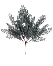 Yapay Çiçek Gümüş Fern Demet Garnitür Aradal Dekoratif Yapay Bitki - 1