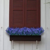 Nettenevime 6lı Set Yapay Çiçek MOR Lavanta 7 Dallı Plastik Dekoratif Yapay Bitki thumbnail 6