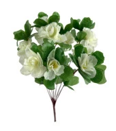 Nettenevime Yapay Çiçek Beyaz Açelya Demeti 7 Dallı 33*20cm thumbnail 1
