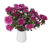 Nettenevime Yapay Çiçek Mor Açelya Demeti 7 Dallı 33*20cm thumbnail 7