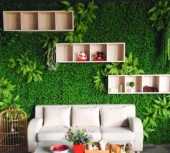 Nettenevime Yapay Çiçek Duvar Kaplama 1M2 120*80 CM Panel Şimşir Dik Duvar Uygulama thumbnail 5