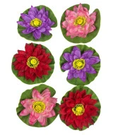 Nettenevime Yapay Çiçek Nilüfer Köpük Lotus Havuz Ve Akvaryum Dekoru 6ADET thumbnail 1