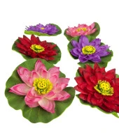 Nettenevime Yapay Çiçek Nilüfer Köpük Lotus Havuz Ve Akvaryum Dekoru 6ADET thumbnail 6