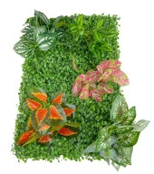 Nettenevime Yapay Çiçek Duvar Kaplama Panel Şimşir 40*60 5Demet Yeşil Bitki Dik Duvar Uygulama Çiçeği thumbnail 1