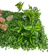 Nettenevime Yapay Çiçek Duvar Kaplama Panel Şimşir 40*60 5Demet Yeşil Bitki Dik Duvar Uygulama Çiçeği thumbnail 7