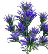 Nettenevime Yapay Çiçek Plastik Demet Mor Mini Sıkas Demeti Garnitür Aradal Dekoratif Yapay Bitki thumbnail 2