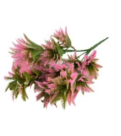 Nettenevime Yapay Çiçek Plastik Demet Pembe Mini Sıkas Demeti Garnitür Aradal Dekoratif Yapay Bitki thumbnail 3