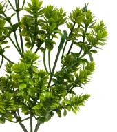 Yapay Çiçek Plastik Demet Yeşil Mini Lotus Demeti Garnitür Aradal Dekoratif Yapay Bitki - 3