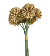 Nettenevime Yapay Çiçek Krizantem Kartopu Vizon Renk 7 Ayrı Tek Dal Demet thumbnail 2