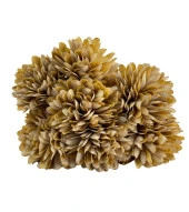 Nettenevime Yapay Çiçek Krizantem Kartopu Vizon Renk 7 Ayrı Tek Dal Demet thumbnail 5