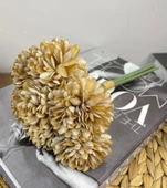 Nettenevime Yapay Çiçek Krizantem Kartopu Vizon Renk 7 Ayrı Tek Dal Demet thumbnail 6