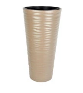 Nettenevime Dore Renk Kumsal Vazo Dekoratif Uzun Saksı 5.5 lt 30*57cm - 1