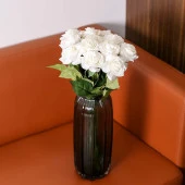 Nettenevime Yapay Çiçek Beyaz Gül 12 Adet Tek Dal 50cm thumbnail 2