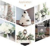 Nettenevime Yapay Çiçek Beyaz Gül 12 Adet Tek Dal 50cm thumbnail 6