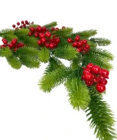 Nettenevime Yapay Çiçek Sarkan Kokina Çam Yapraklı Yılbaşı Çiçeği Red Berry 70*30cm thumbnail 4
