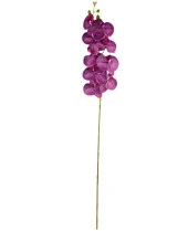 Nettenevime Yapay Çiçek Fuşya Damarlı Islak Orkide Uzun Dal 90 cm Orkide thumbnail 4