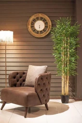 Nettenevime Yapay Bambu Ağacı 210cm Siyah Saksılı 7 dallı thumbnail 7