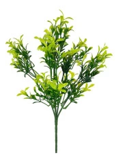 Nettenevime Yapay Çiçek Küçük Yapraklı Şimşir Yeşil Demeti 5dal Garnitür Aradal Dekoratif Yapay Bitki thumbnail 1