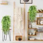 Nettenevime Yapay Çiçek Sarkan Bambu 60cm 5Dallı ty123 Yapay Sarmaşık Yeşil - 8