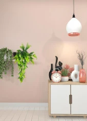 Nettenevime Yapay Çiçek Sarkan Boston Fern Yapraklı Bitki Küçük Siyah Saksıda Yapay Sarmaşık 55cm thumbnail 3