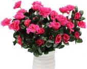 Nettenevime Yapay Çiçek Fuşya Pembe  Açelya Demeti 7 Dallı 33*20cm thumbnail 1