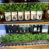 Nettenevime 6lı Set Yapay Çiçek Şimşir Demet Garnitür Yeşil Aradal Dekoratif Yapay Bitki - 8