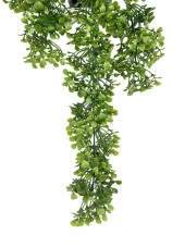 Nettenevime Yapay Çiçek Saksıda Sarkan Yeşil Fare Kulağı Şimşir Yapay Sarmaşık Pastel 50cm thumbnail 7