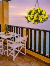 Nettenevime Yapay Çiçek Sarkaç Askılı Makreme Sepette Açelya Sarı Çiçek Sepeti thumbnail 3