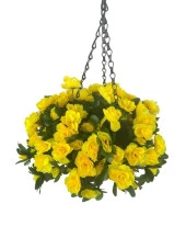 Nettenevime Yapay Çiçek Sarkaç Askılı Makreme Sepette Açelya Sarı Çiçek Sepeti thumbnail 4