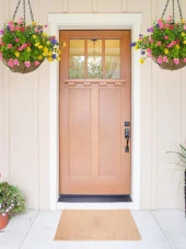 Nettenevime Yapay Çiçek Sarkaç Askılı Makreme Sepette Mineli Şimşir Karışık Renkli Çiçek Sepeti thumbnail 2