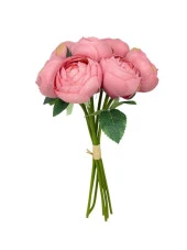 Nettenevime Yapay Çiçek 10lu Pembe Şakayık Demeti Erengül Gelin Buketi Çiçeği - 3