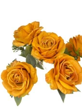 Nettenevime Yapay Çiçek 7li Gül Demeti 40*30cm 1.Kalite Büyükboy HARDAL thumbnail 4