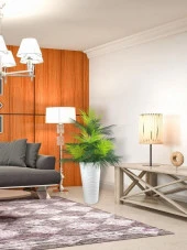 Nettenevime Yapay Çiçek Areka Salon Bitkisi Beyaz Uzun Kumsal Vazoda 130cm 45Yaprak - 3