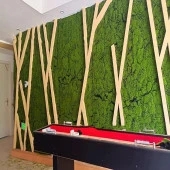 Nettenevime Yapay Çiçek Duvar Kaplama Yosun Paneli 1M2 100*100CM Moss Dik Duvar Uygulama thumbnail 8