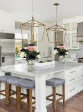 Nettenevime Yapay Çiçek Aranjmanı Büyük Boy Mürdüm Tonlar Gümüş Cam Kupa Vazolu Arajman Nişan Kız İsteme Çiçeği thumbnail 5