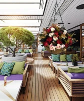 Nettenevime Yapay Çiçek Sarkaç Askılı Makreme Sepette Erengül Kırmızılı Çiçek Sepeti thumbnail 5