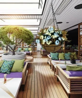 Nettenevime Yapay Çiçek Sarkaç Askılı Makreme Sepette Erengül Mavi Çiçek Sepeti thumbnail 5