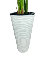 Nettenevime Yapay Areka Palmiye Ağacı Beyaz Kumsal Vazoda Yapay Ağaç 150cm 10 Yaprak thumbnail 5