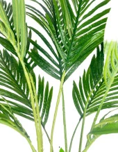 Nettenevime Yapay Areka Palmiye Ağacı Beyaz Kumsal Vazoda Yapay Ağaç 150cm 10 Yaprak thumbnail 8